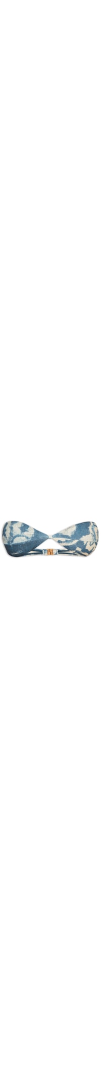 Top Tomara Que Caia Textura Estampado - Azul