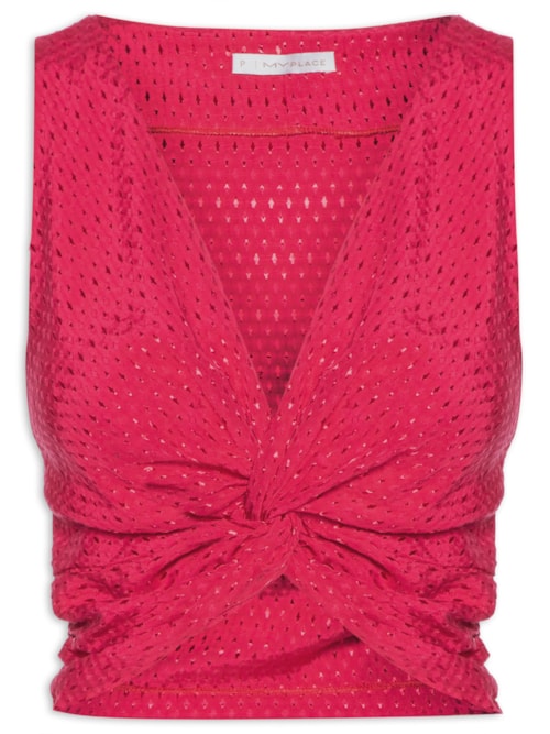 Top Torcido Losangos – Rosa