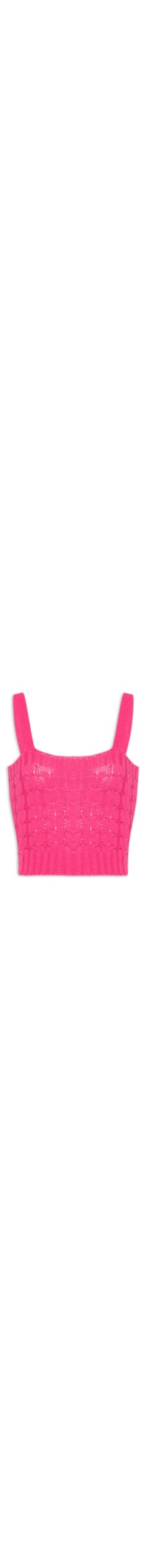Top Trança Tricot - Rosa