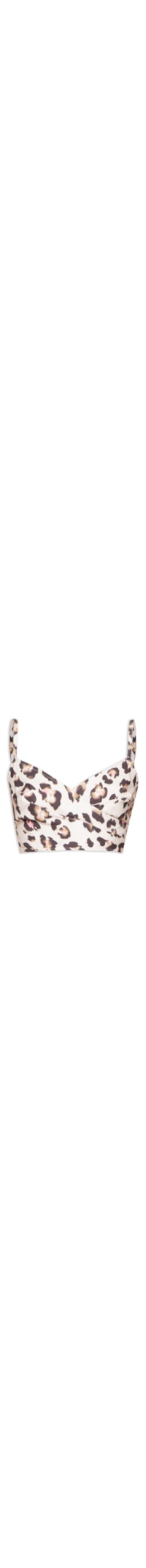 Top Transpasse Onça Rumi - Animal Print