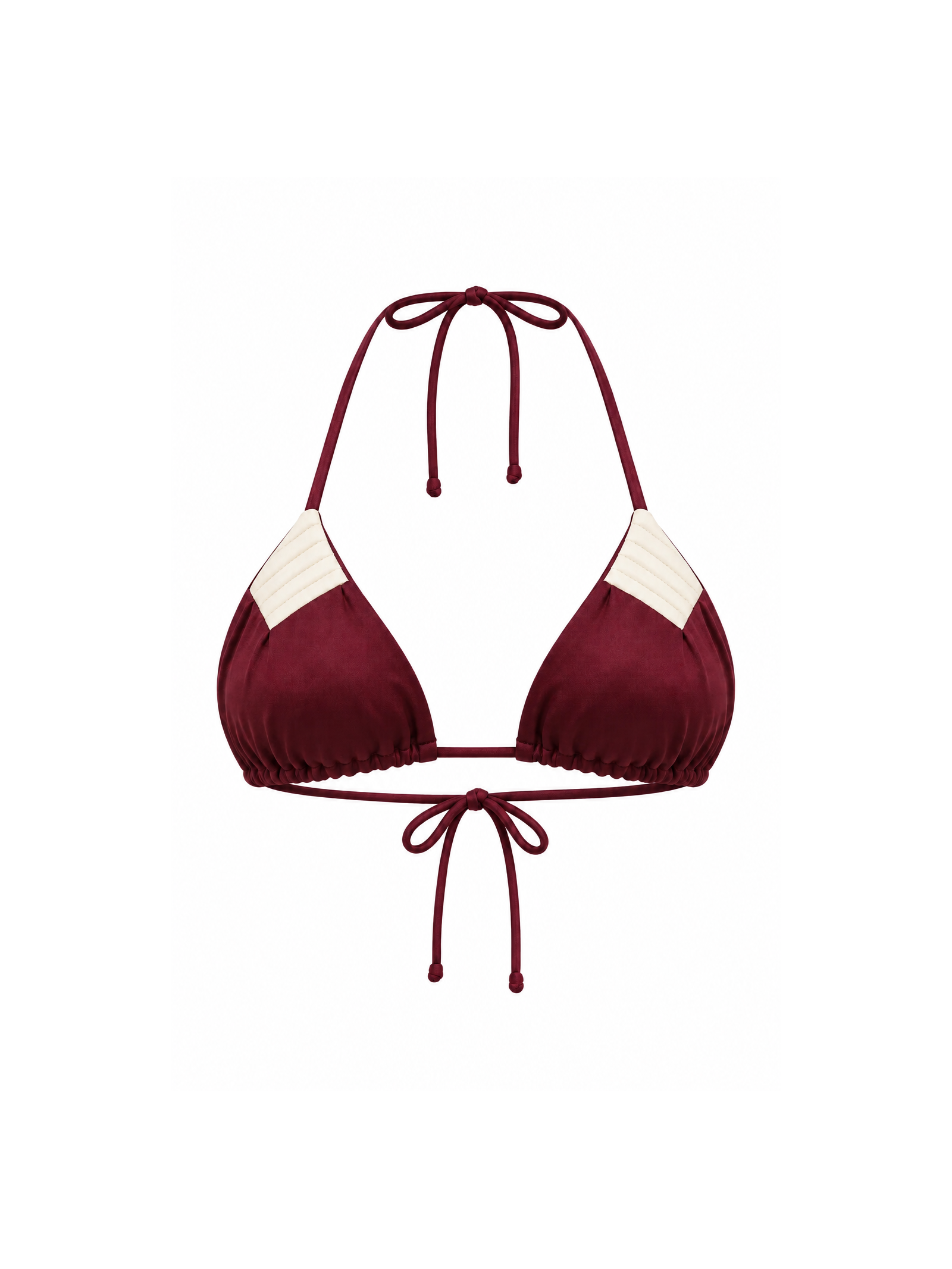 Top Triângulo Contour Cabernet Vermelho Suntime