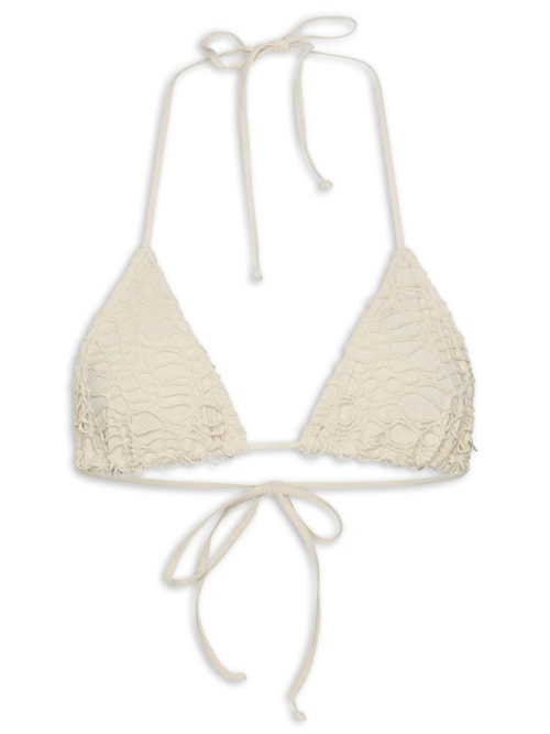 top triângulo crochê pesca