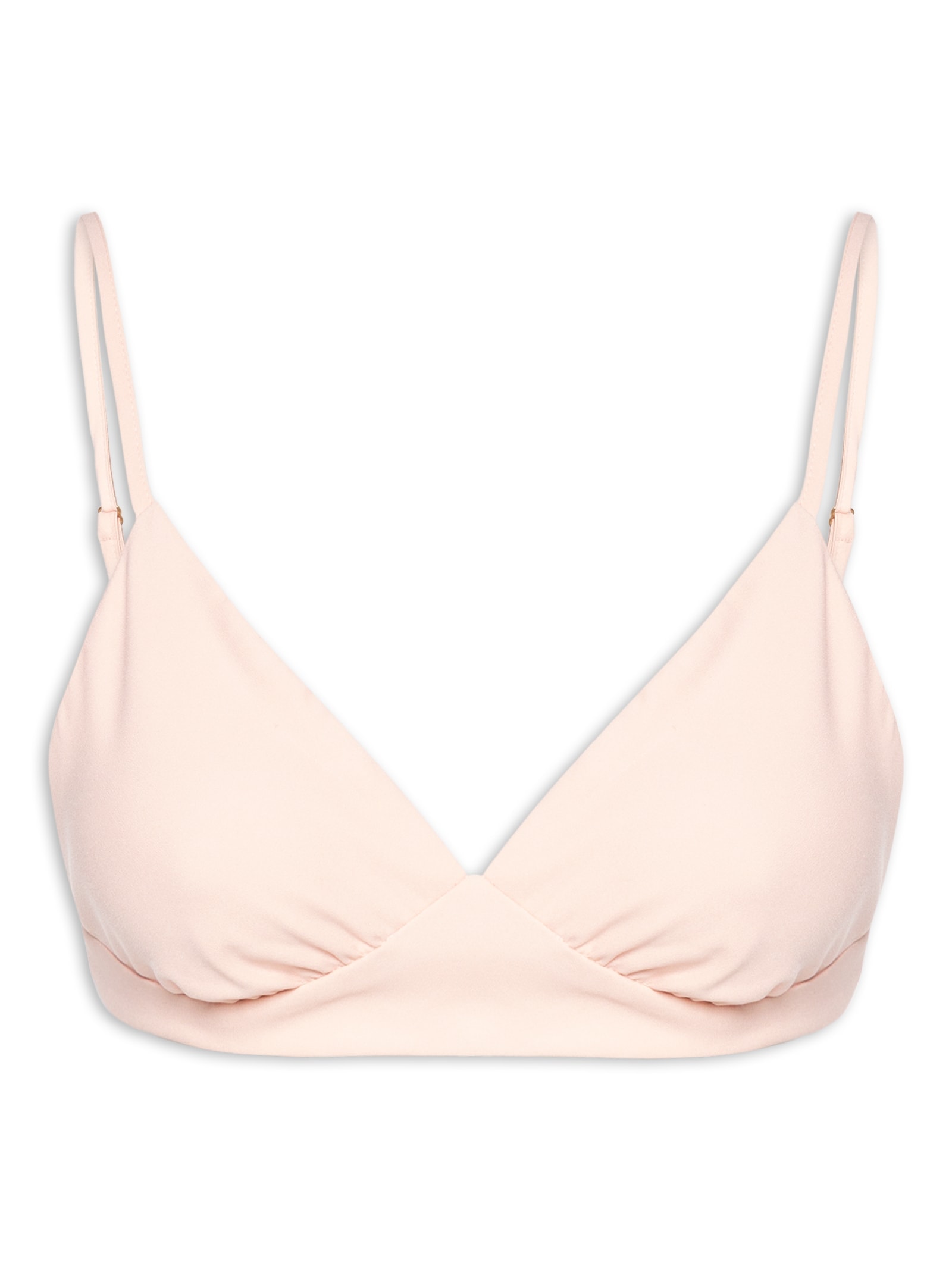 Top Triângulo Em Cetim Rosa Market 33