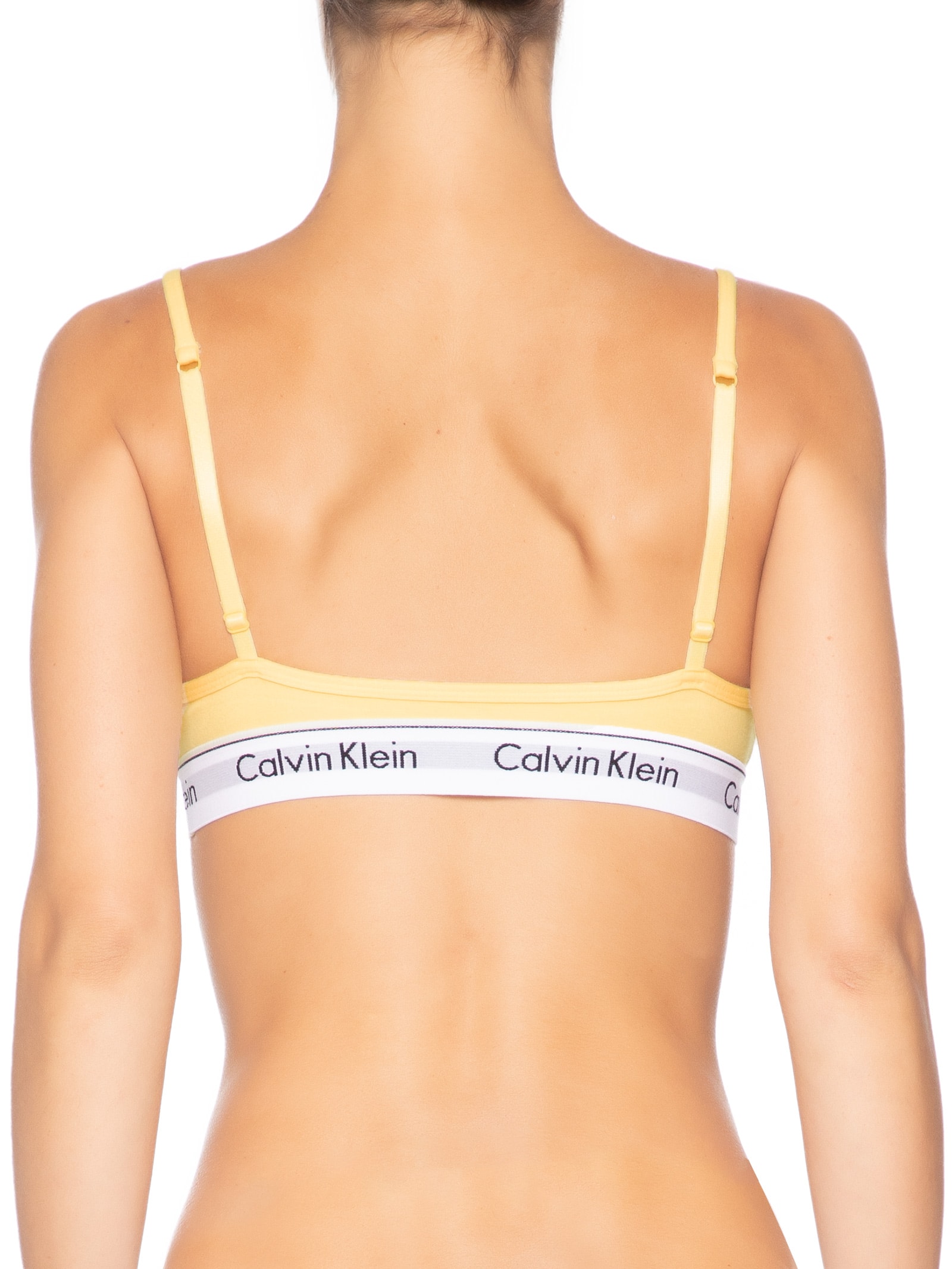 Top Triângulo Modern Cotton Amarelo Calvin Klein Underwear