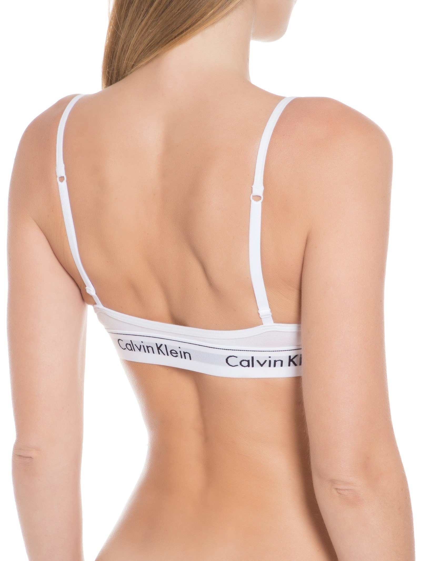 Top Triângulo Modern Cotton Branco Calvin Klein Underwear