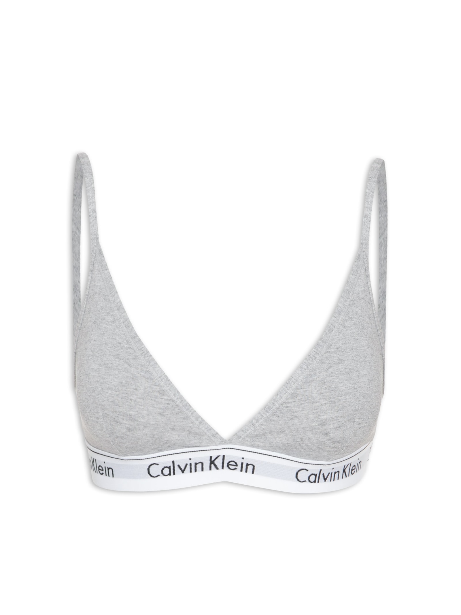 Top Triângulo Modern Cotton Cinza Calvin Klein Underwear