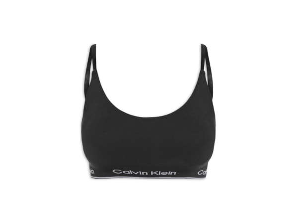 Top Triângulo Modern Cotton Seamless - Preto