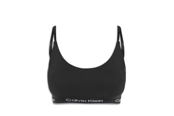 Top Triângulo Modern Cotton Seamless - Preto