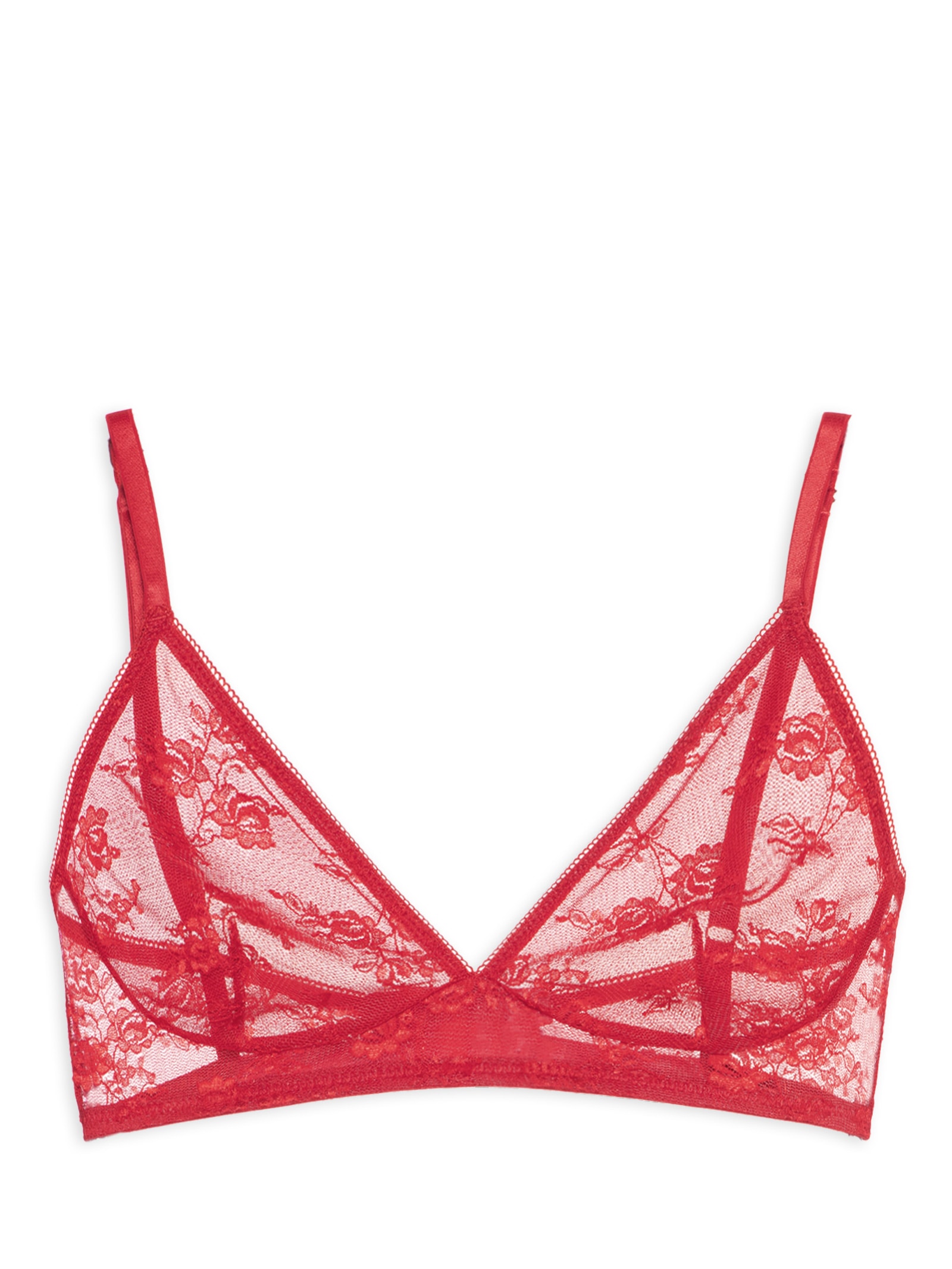 Top Triângulo Renda Icon Lace – Vermelho Calvin Klein Underwear