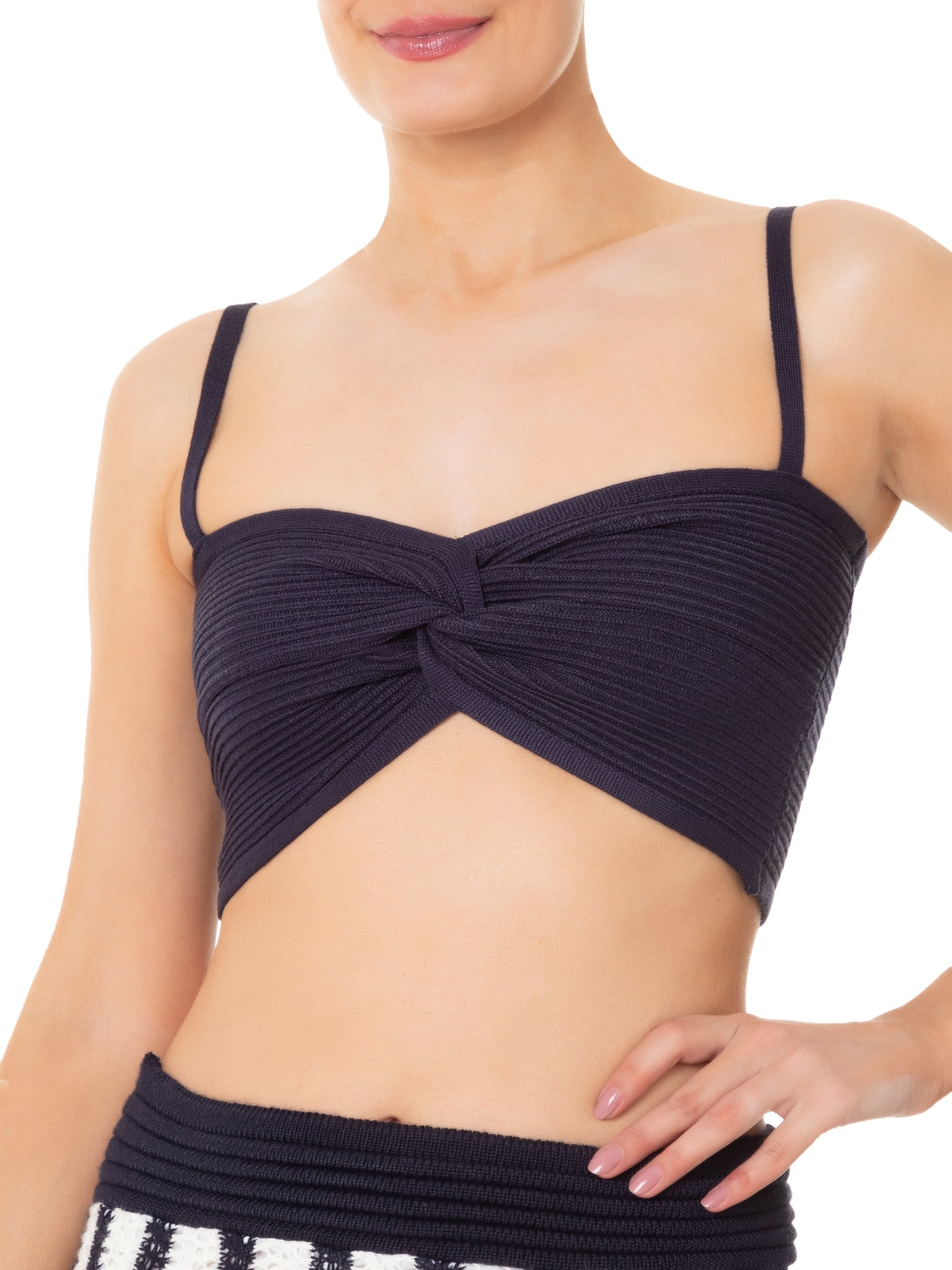 Top Tricot 2 Em 1 Azul Dress To