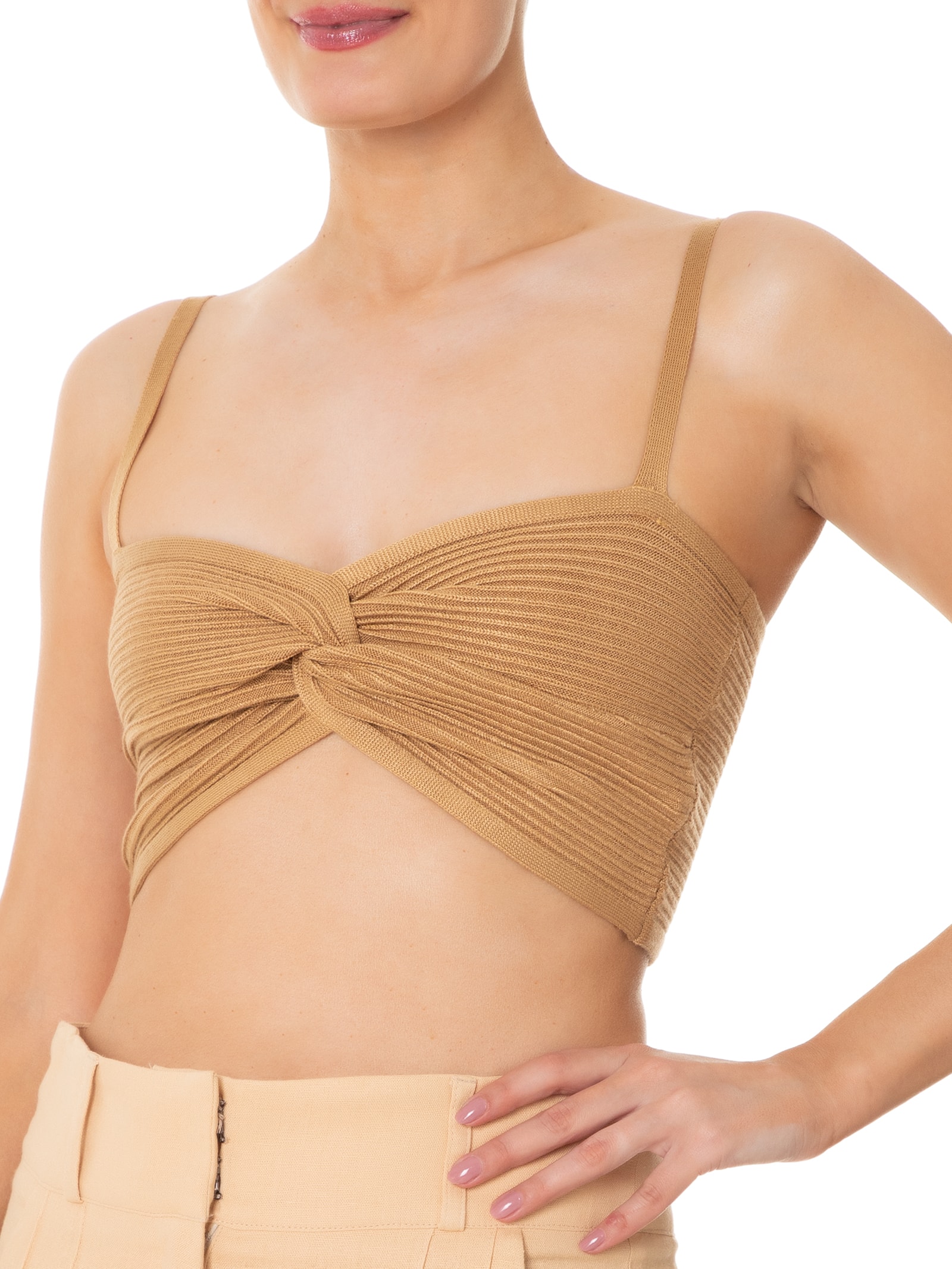 Top Tricot 2 Em 1 Marrom Dress To