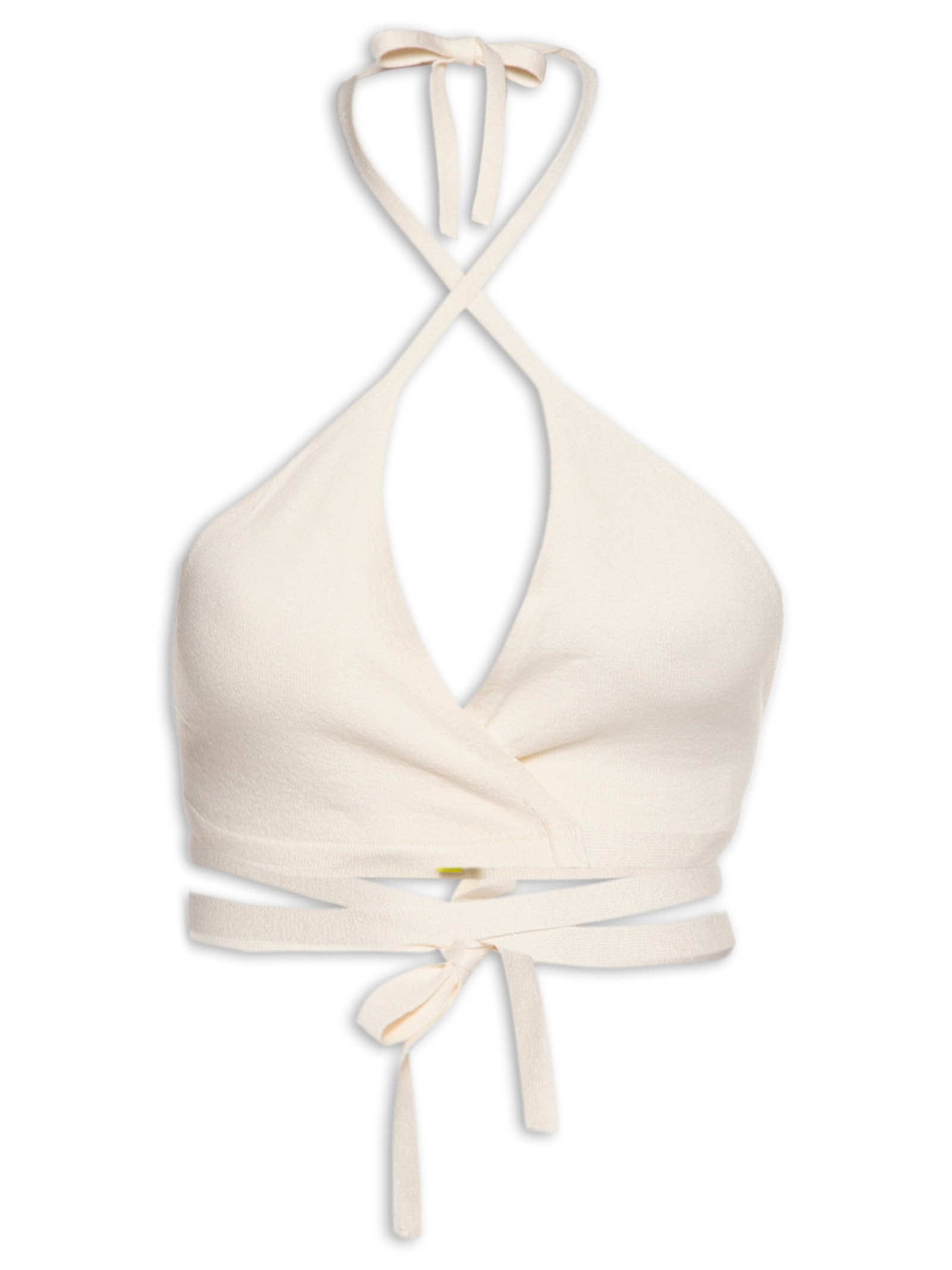 Top Tricot Amarração Off White Farm