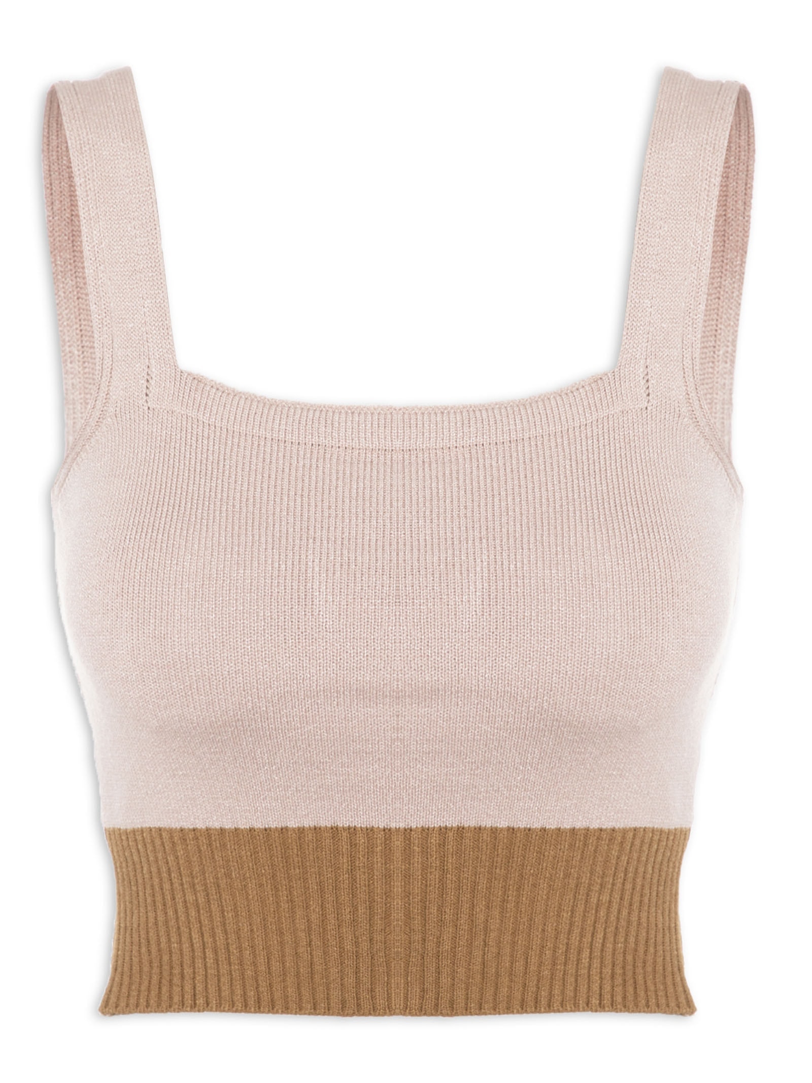 Top Tricot Bege Forum