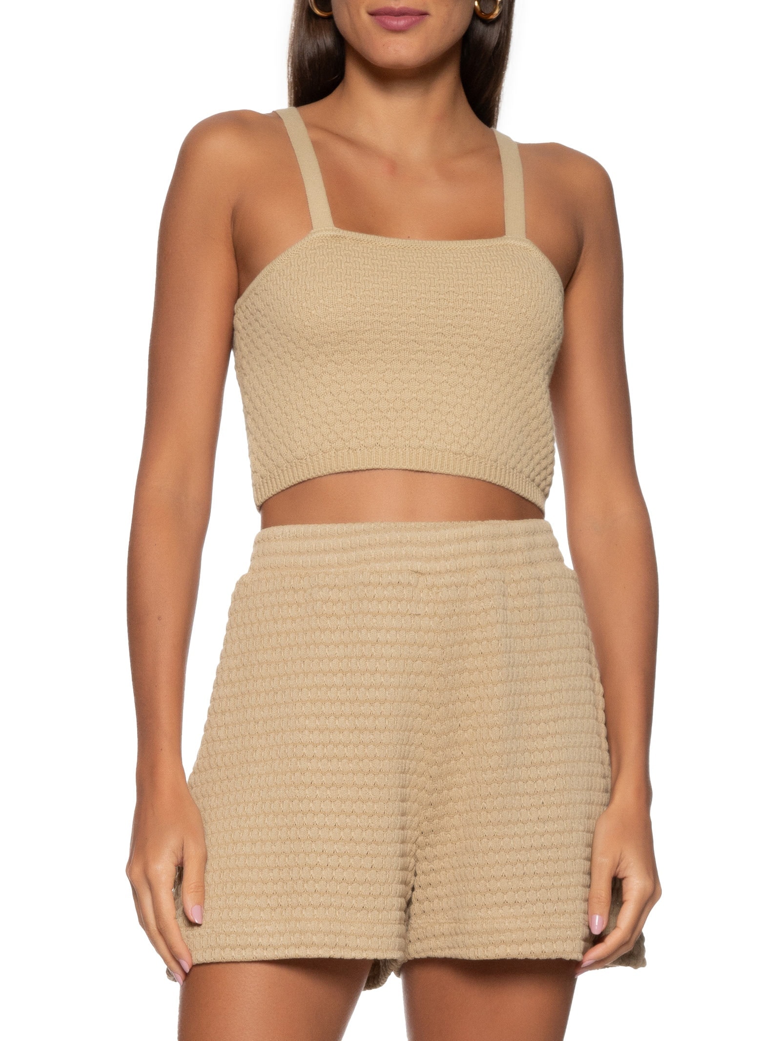 Top Tricot Bege Dzarm