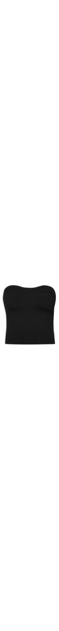 Top Tricot Canelado - Preto