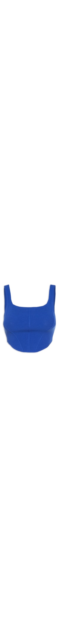 Top Tricot Corselet - Azul