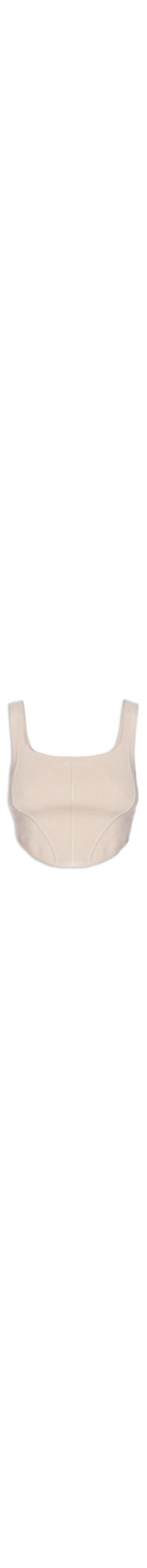 Top Tricot Corselet - Bege