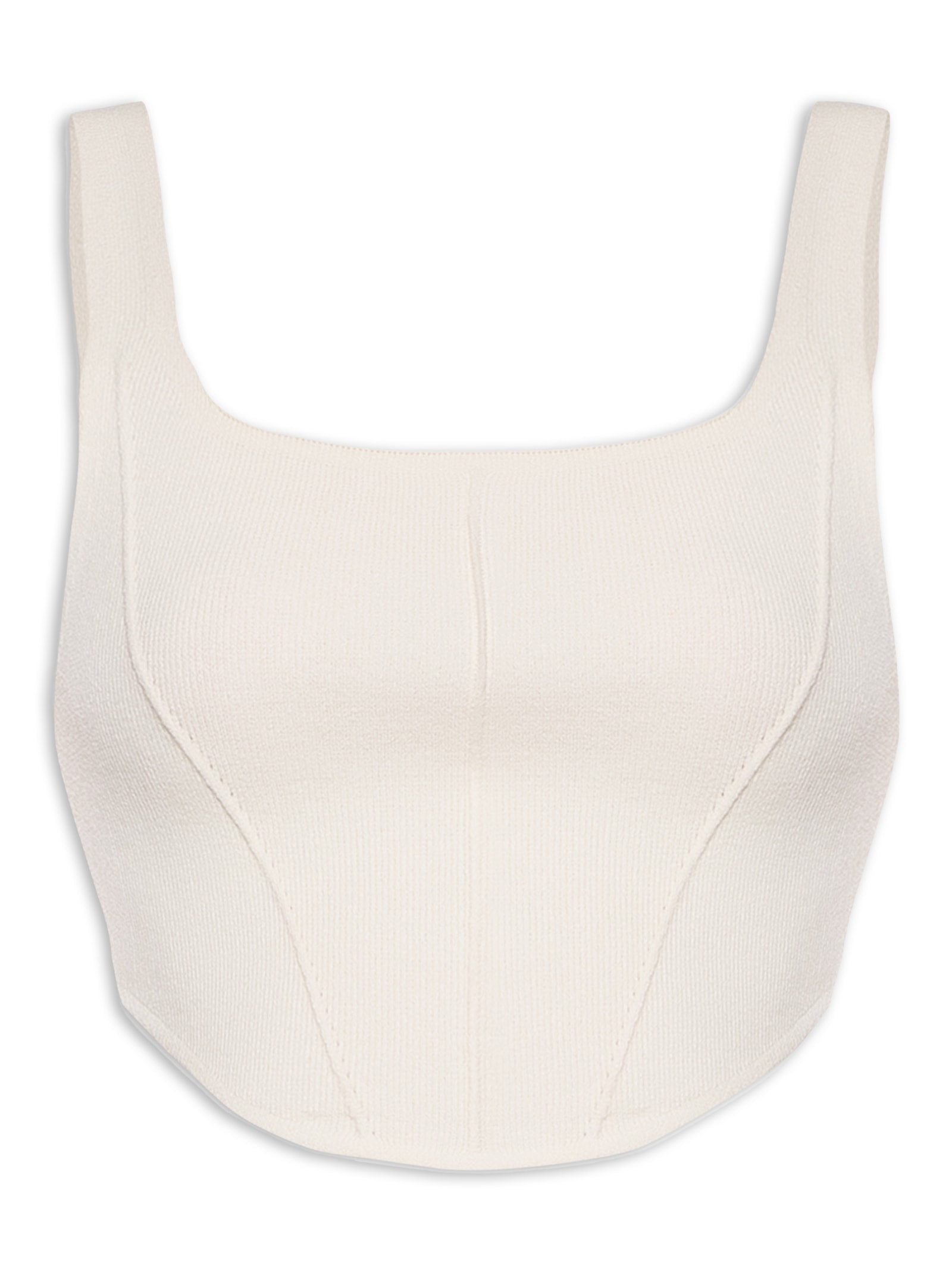 Top Tricot Corselet Off White Farm