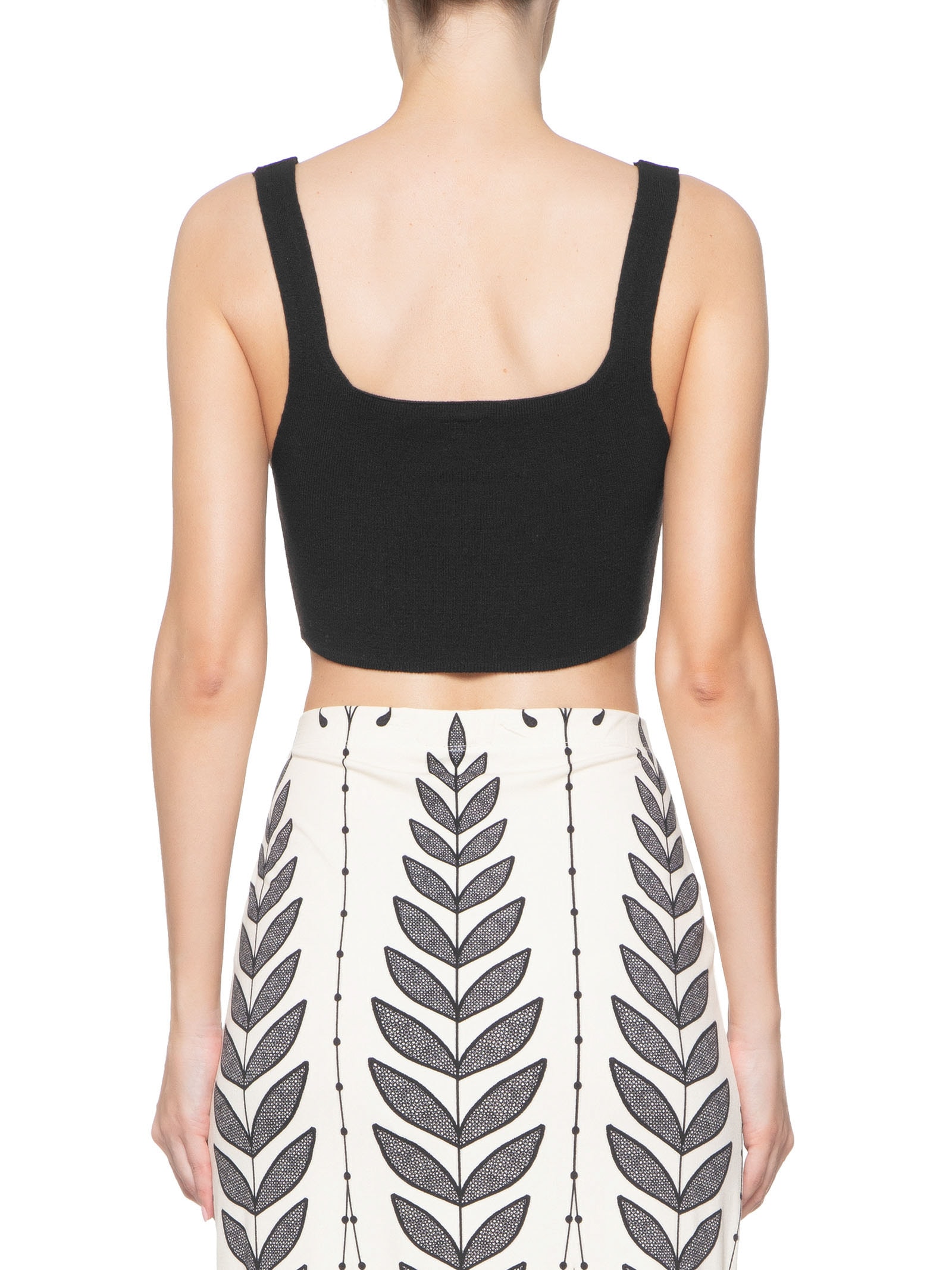 Top Tricot Corselet Preto Farm