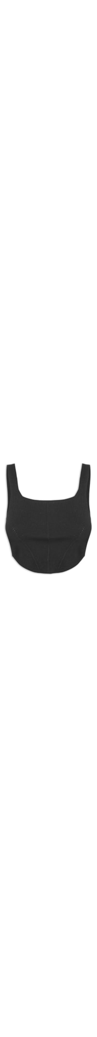Top Tricot Corselet - Preto