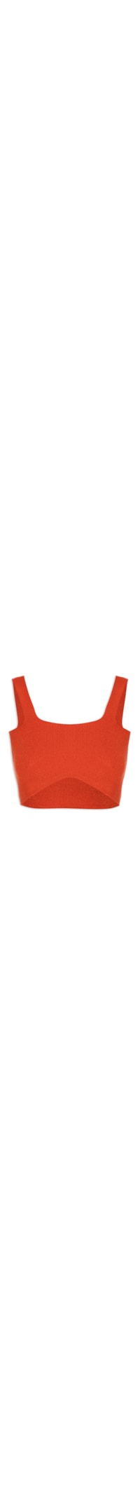 Top Tricot Cropped - Laranja