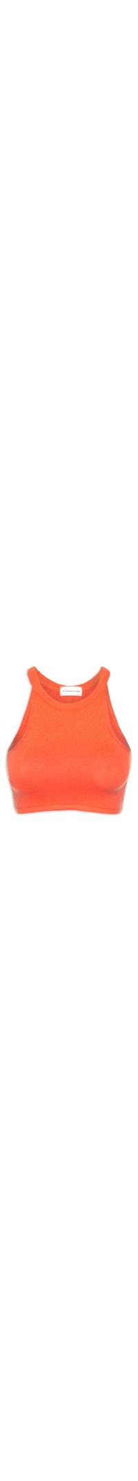 Top Tricot Cropped - Laranja