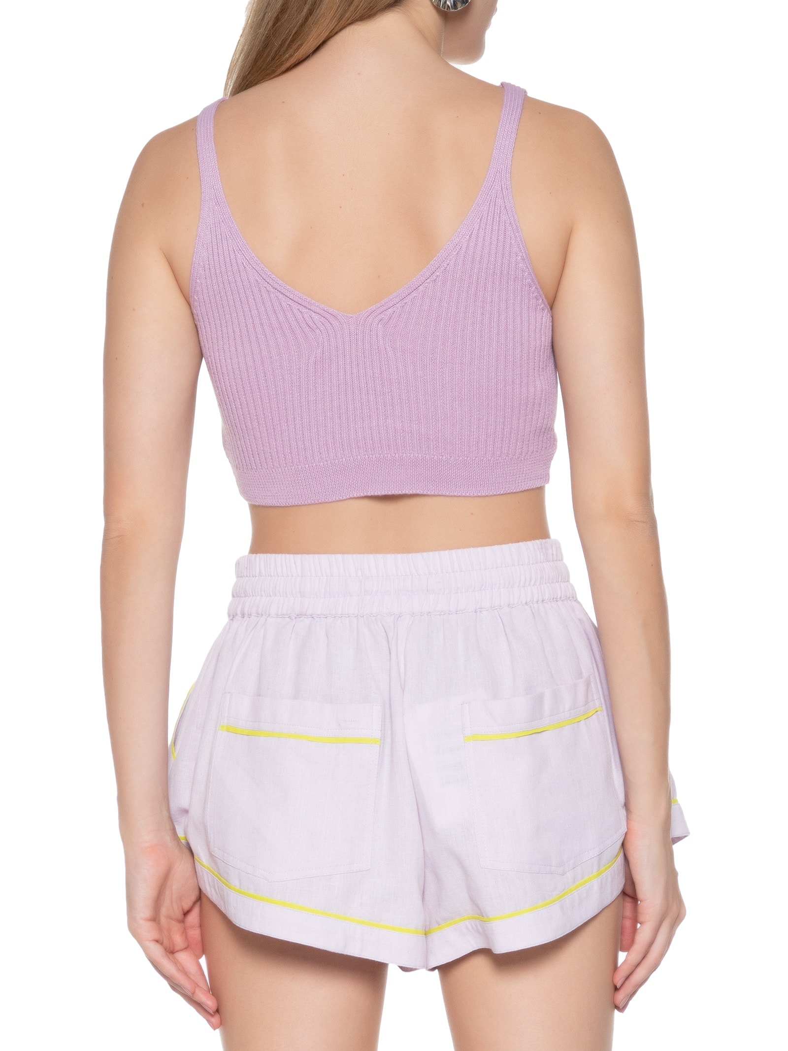 Top Tricot Cropped Lilás My Favorite Things