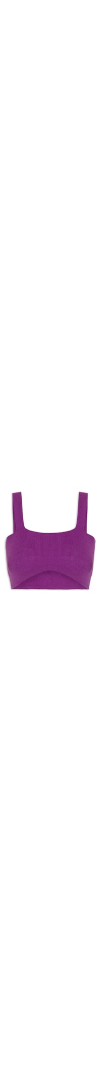 Top Tricot Cropped - Roxo