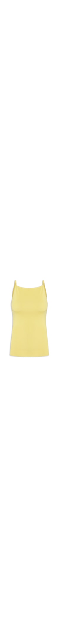 Top Tricot Decote Quadrado - Amarelo