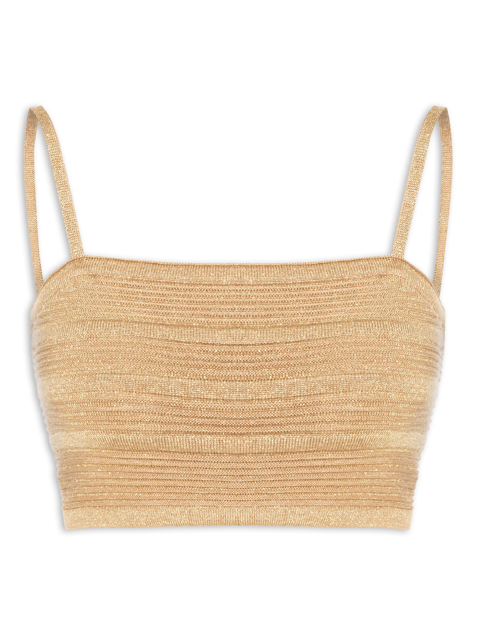Top Tricot Luréx Dourado Dress To