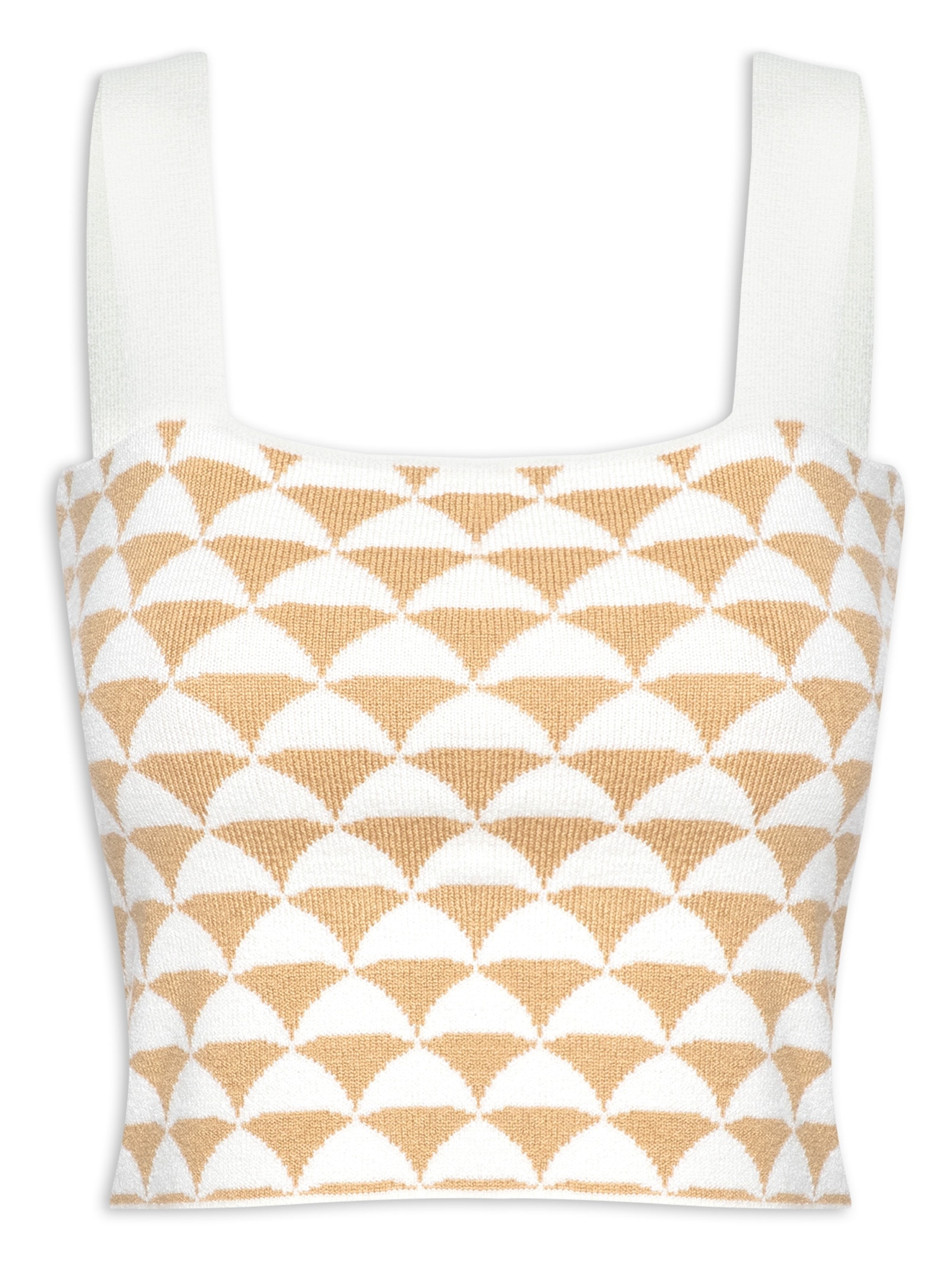 Top Tricot Miragem Bege Dress To