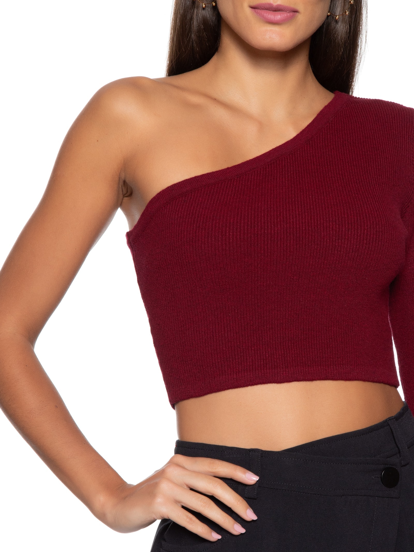 Top Tricot Ombro Só Vinho Dress To