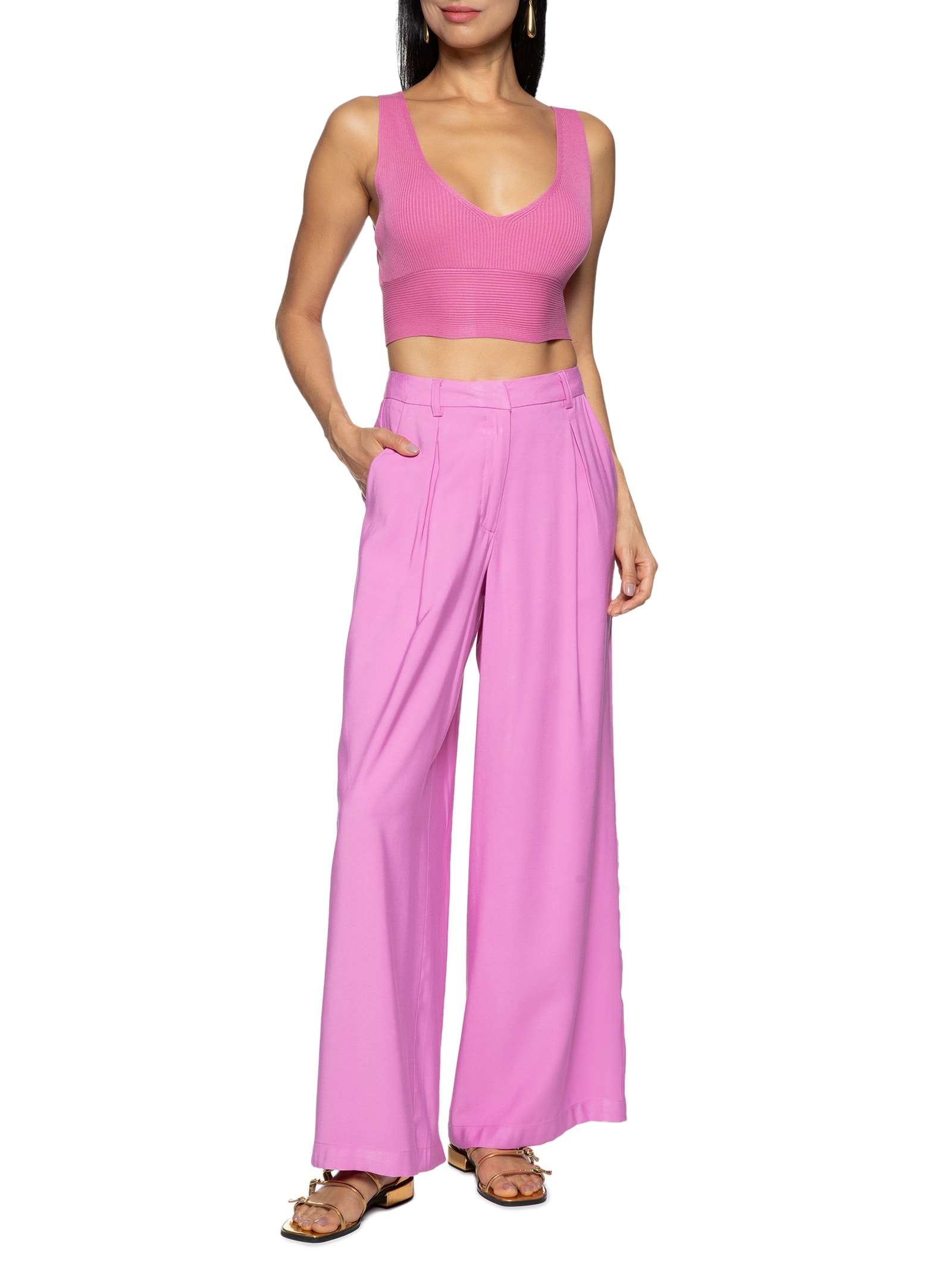 Top Tricot Rosa Dzarm