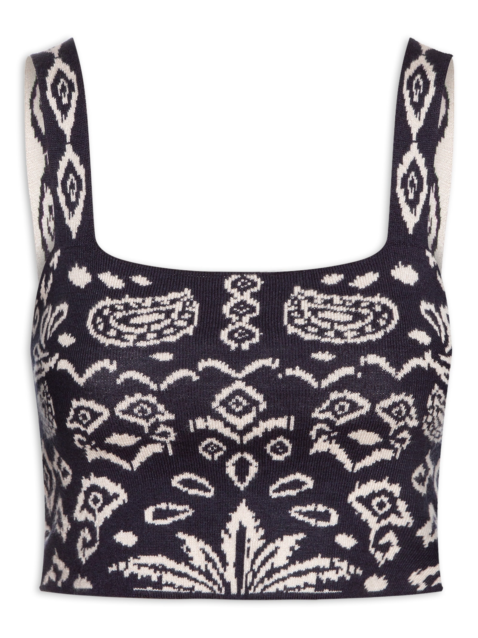 Top Tricot Tropikat Preto Dress To