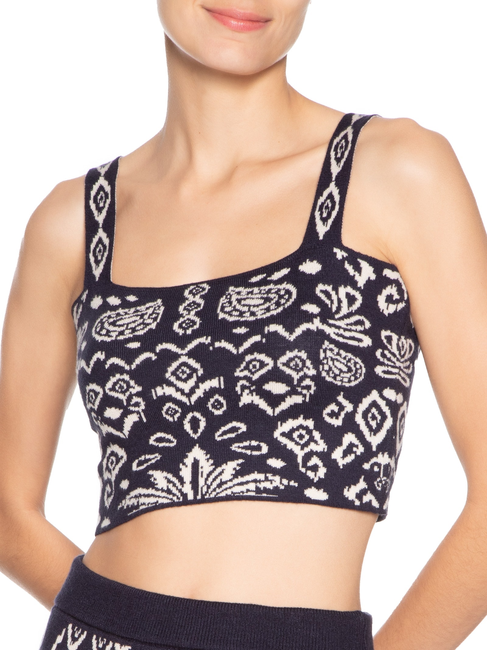 Top Tricot Tropikat Preto Dress To