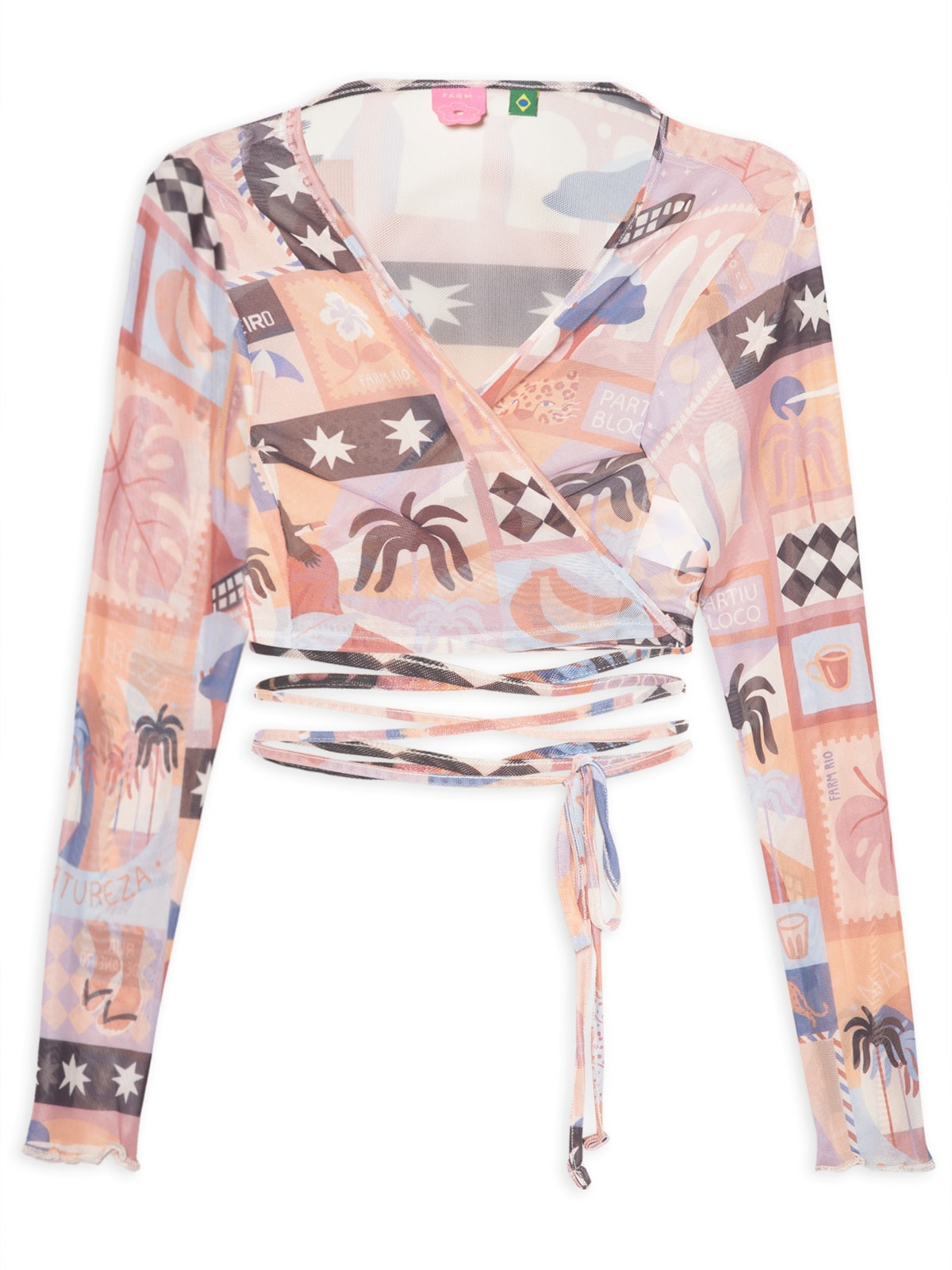 Vista 2 Top Tule Postal Carioca - Bege NATURAIS NATURAIS