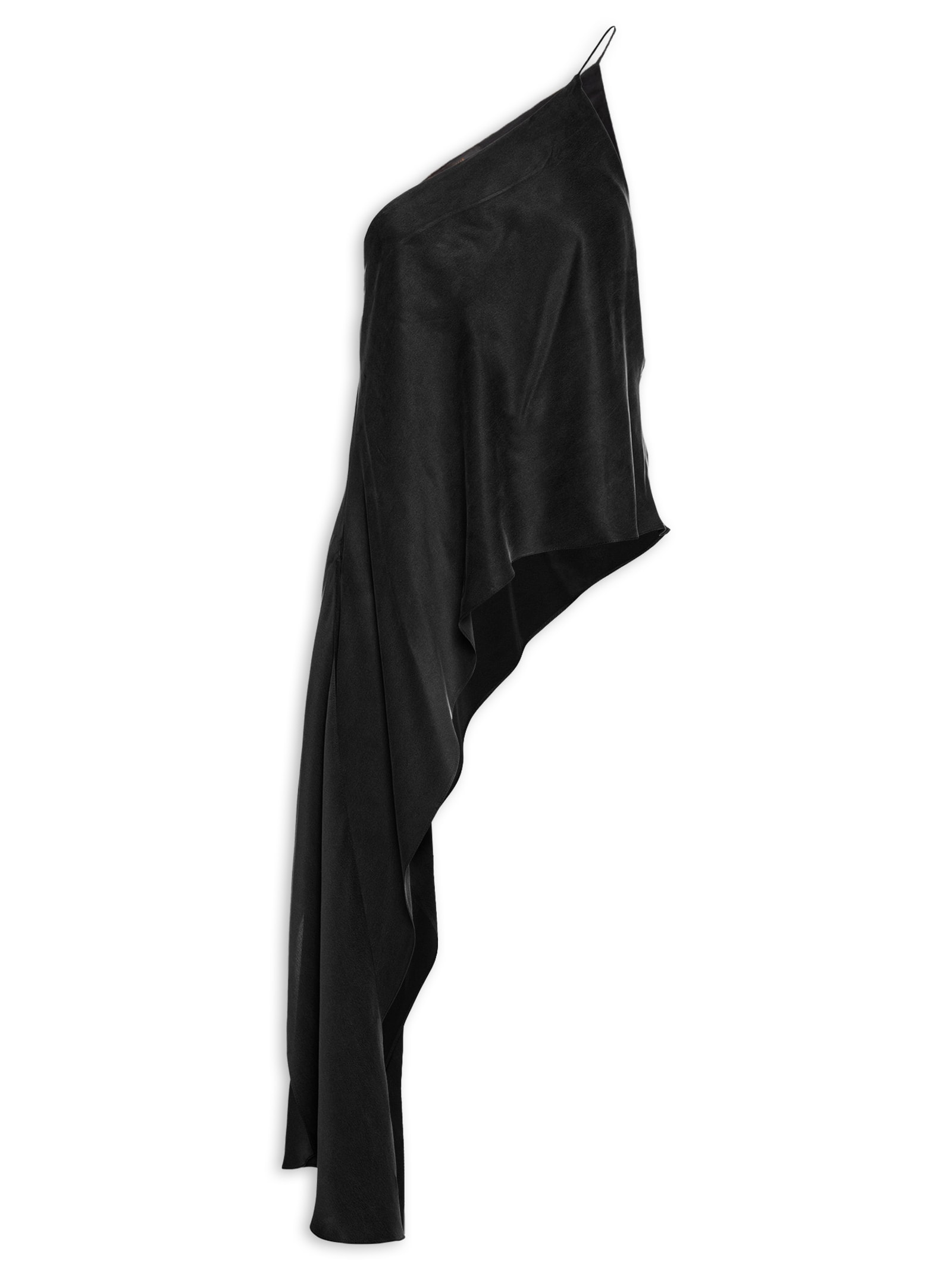 Top Um Ombro Assimétrico Preto Animale