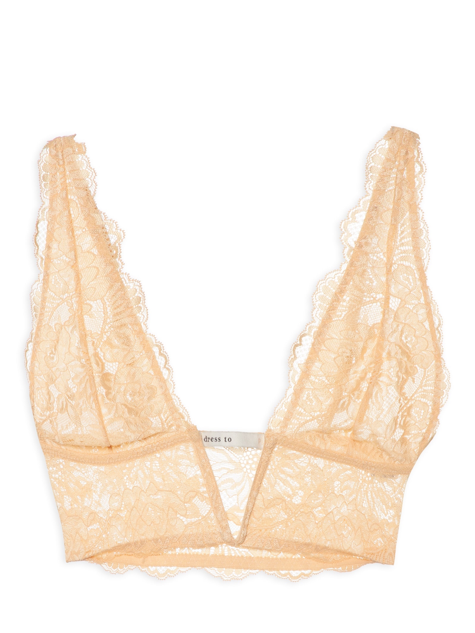 Top V Renda Bege Dress To