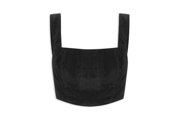 Top Veludo Cotelê - Preto 