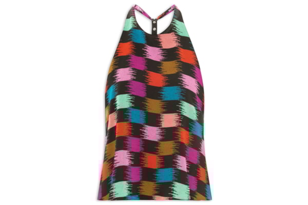 Top Xadrez Whisky Color - Preto