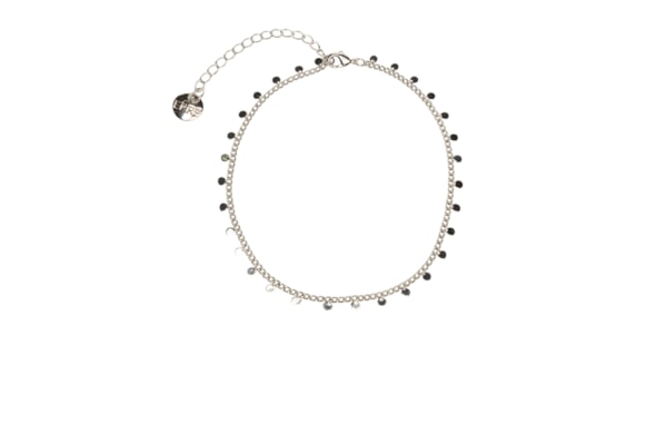 Tornozeleira Feminina Nicole - Prateado