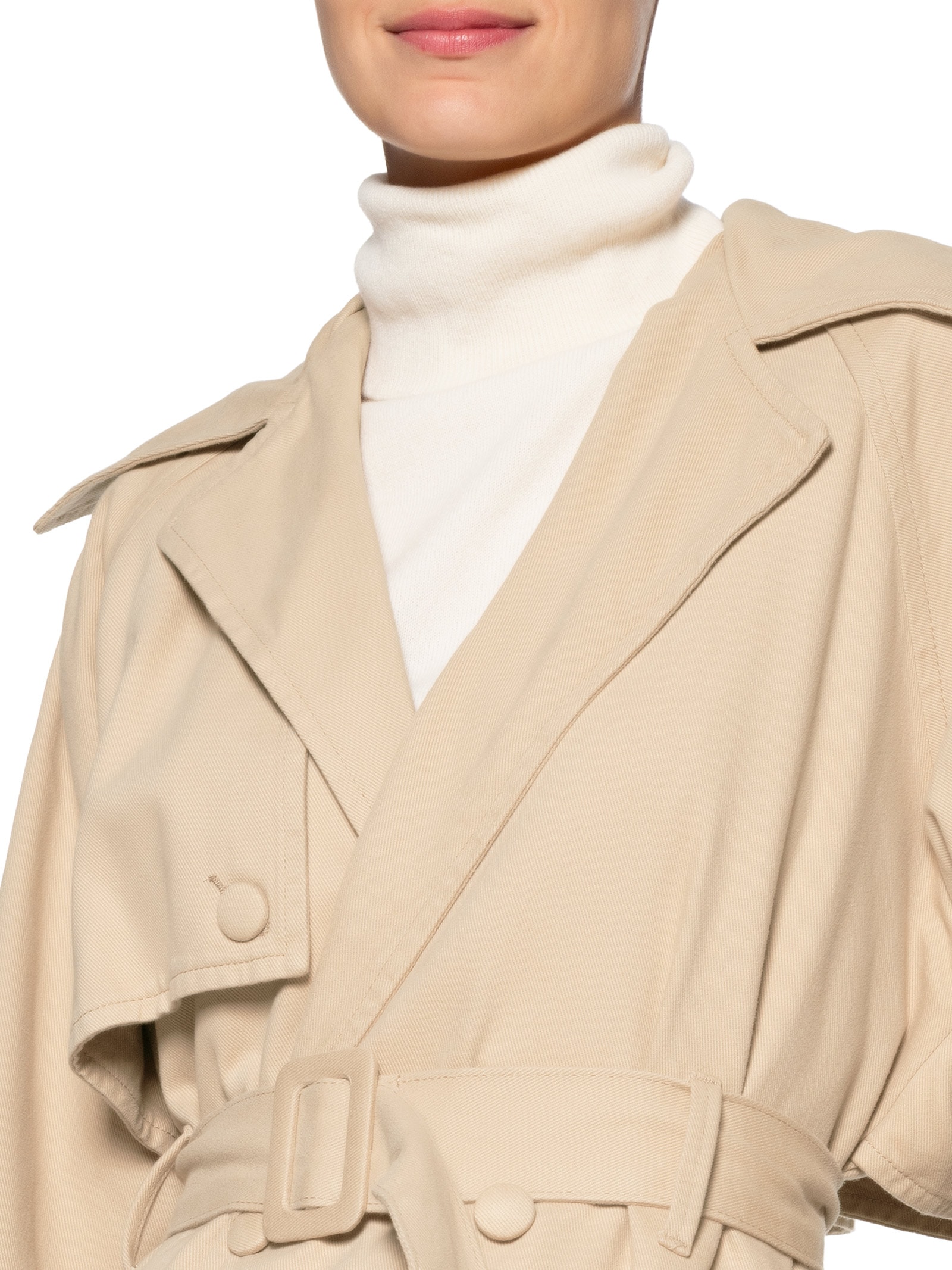 Trench Coat Feminino Bege P7 Jeans