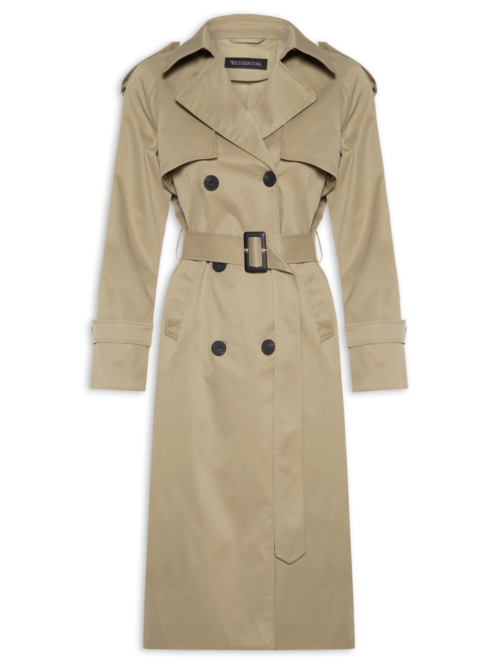 Trench Coat Feminino Com Cinto Bege '2Essential