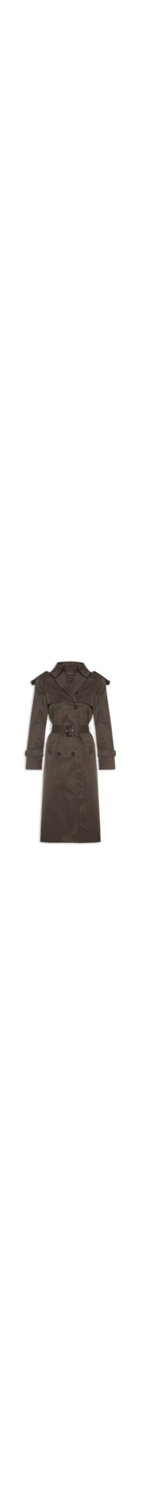 Trench Coat Feminino Com Cinto - Marrom