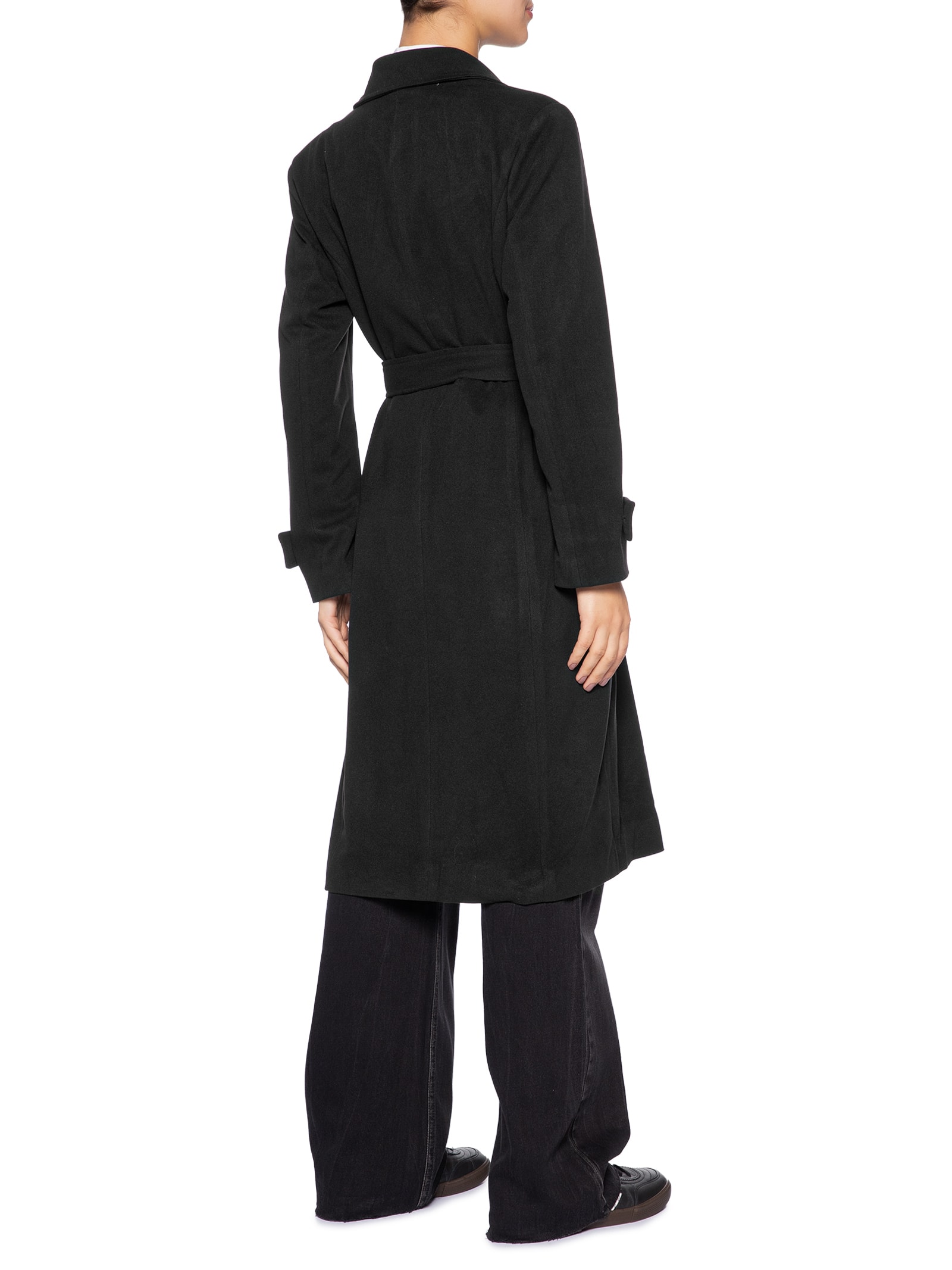 Trench Coat Feminino Com Cinto Preto Basiq