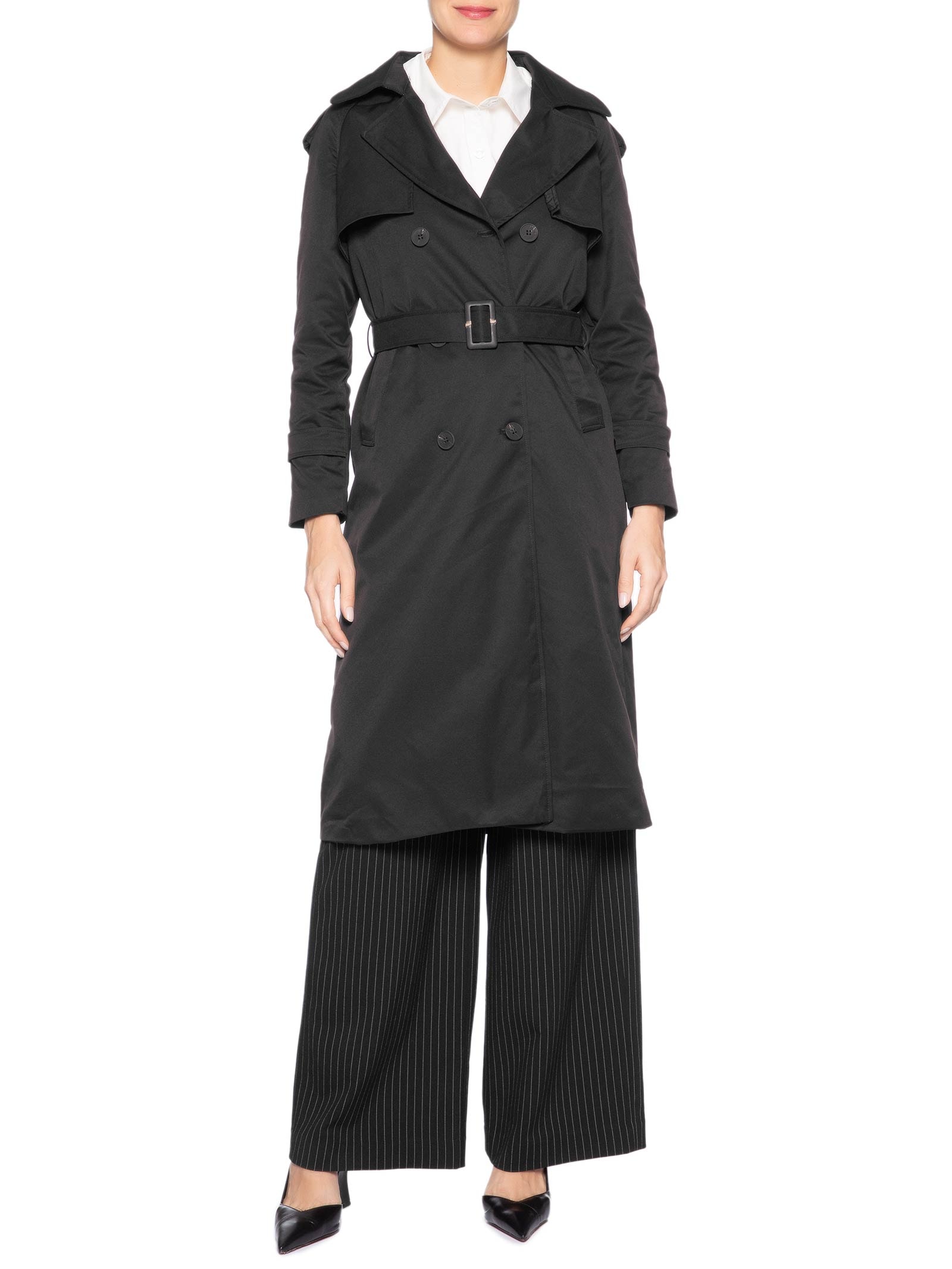 Trench Coat Feminino Com Cinto Preto '2Essential