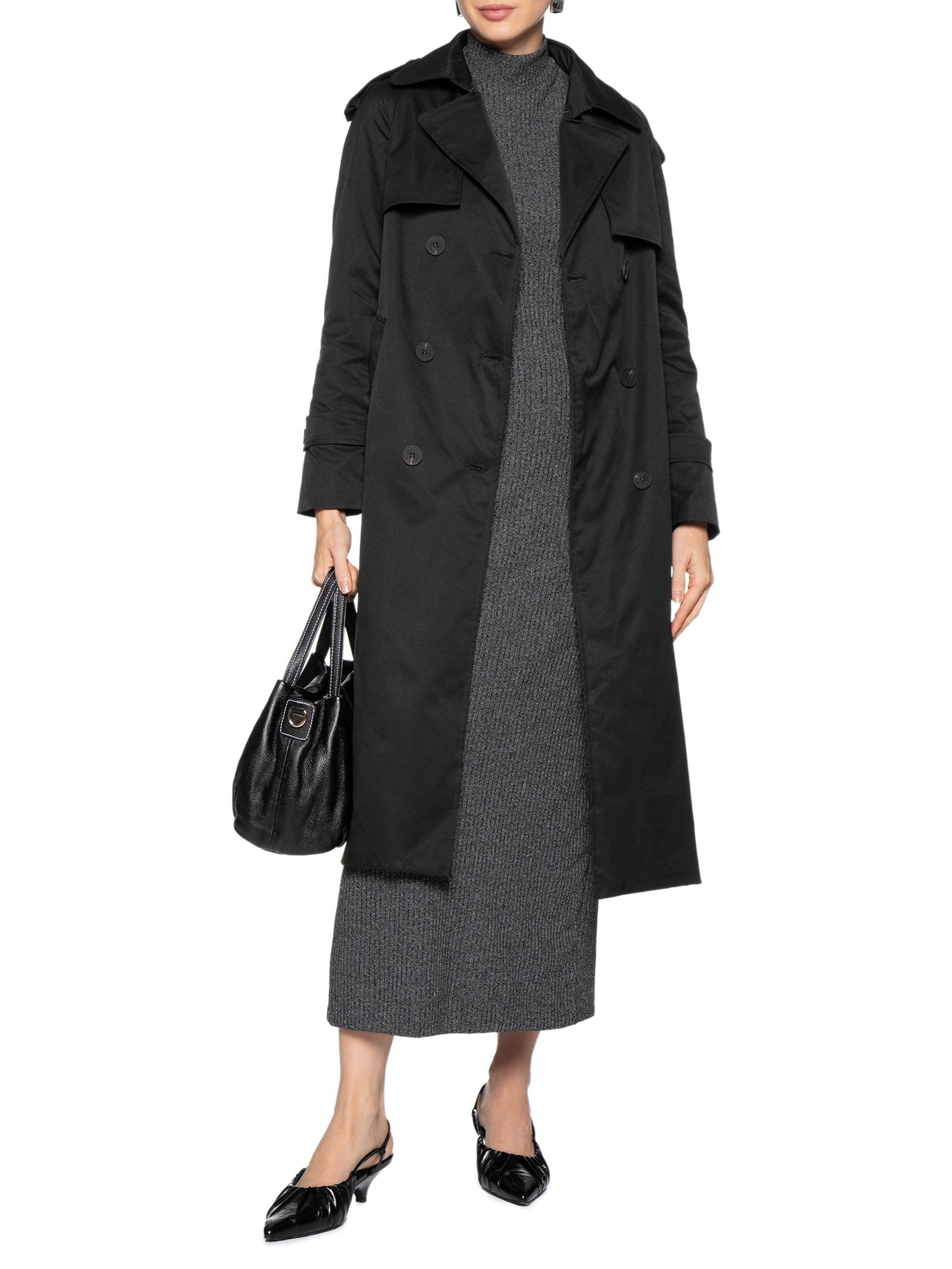 Trench Coat Feminino Com Cinto Preto '2Essential