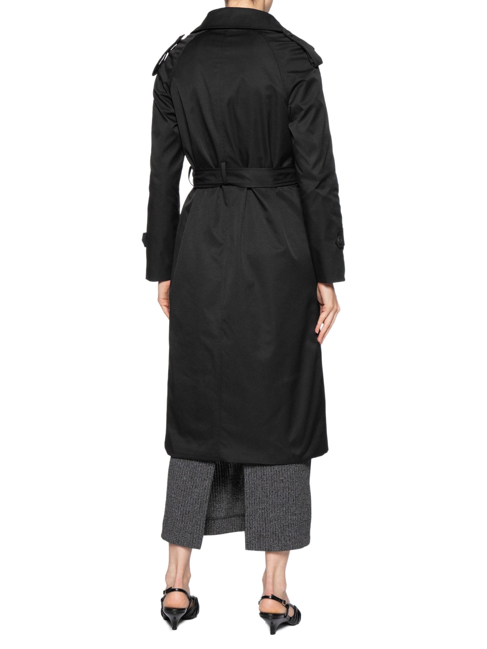 Trench Coat Feminino Com Cinto Preto '2Essential