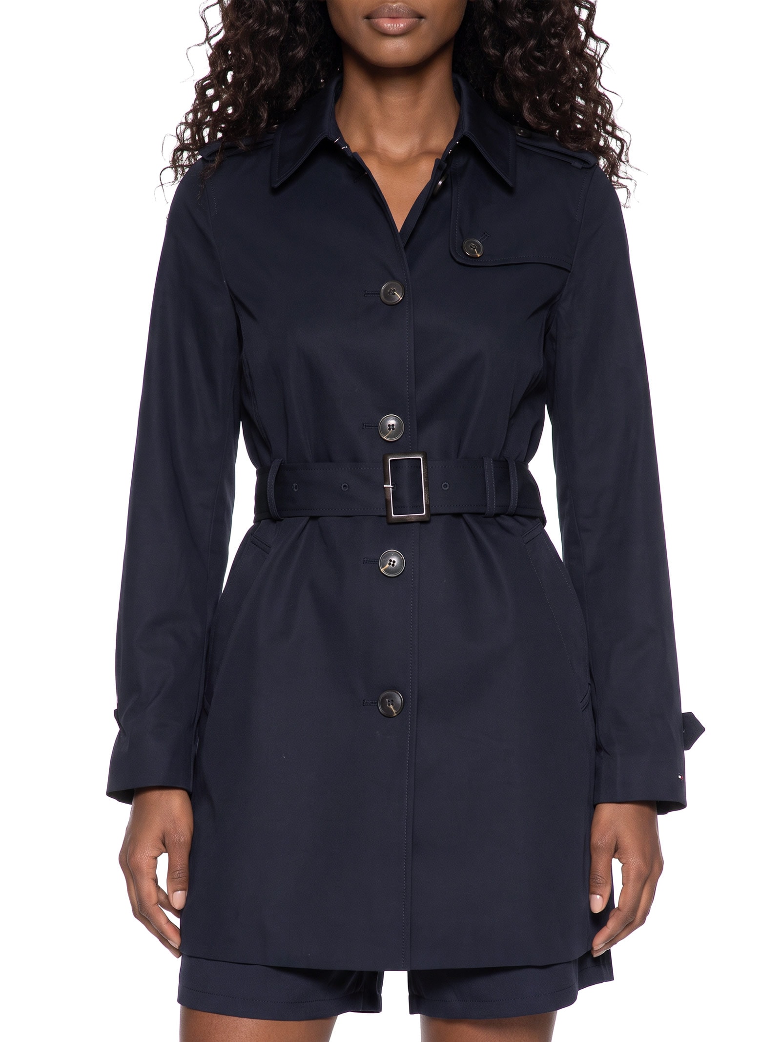 Trench Coat Feminino Heritage Single Breasted – Azul Tommy Hilfiger