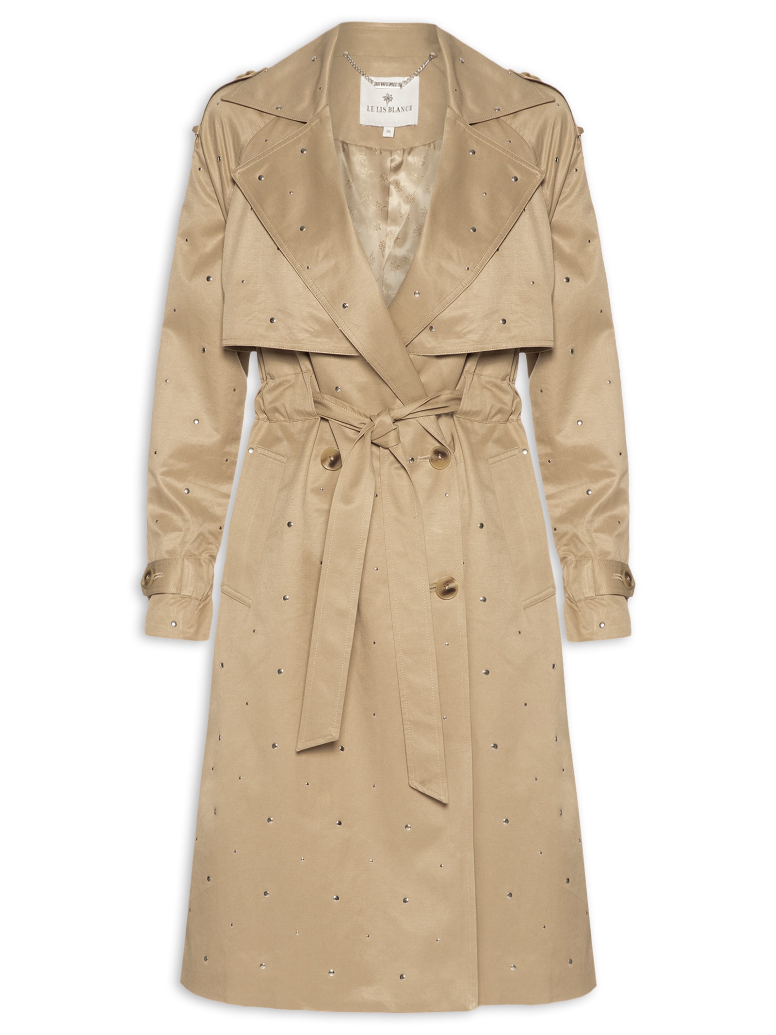 Trench Coat Feminino Ninni Bege Le Lis